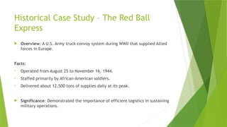The role of military logistics in loigistics field | PPTX