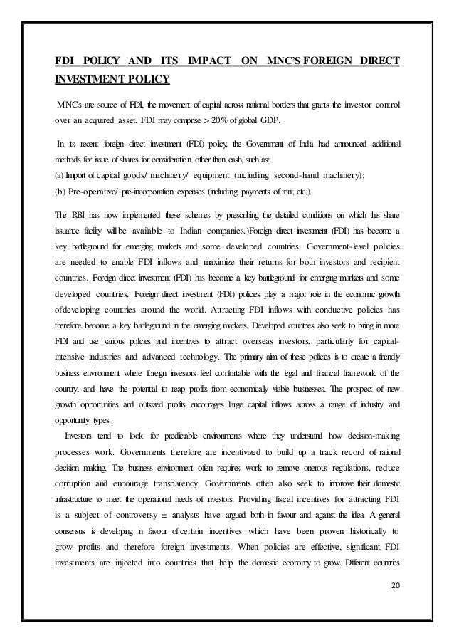 role of mncs Role of multinational corporations in international politics the growth of multinational corporations is an ultra-modern method of neo-colonialism (colonialism practiced in a new form) under which the usa and other western european countries. role of mncs Role of multinational corporations in international politics the growth of multinational corporations is an ultra-modern method of neo-colonialism (colonialism practiced in a new form) under which the usa and other western european countries.