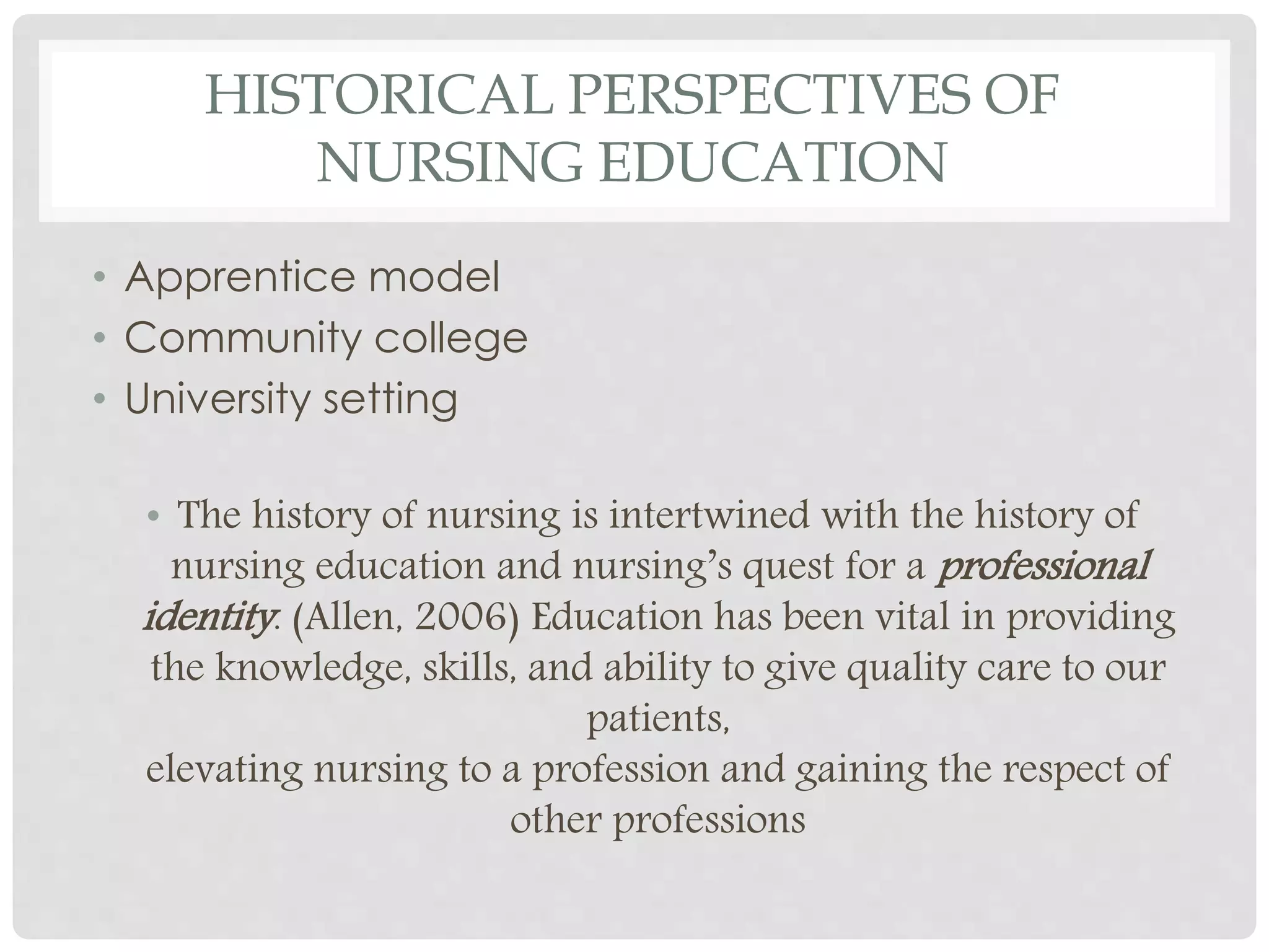 The role of nurse educator