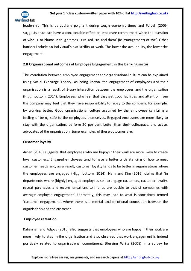 Dissertation employee engagement