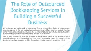 The Role of Outsourced Bookkeeping Services in Building a Successful ...