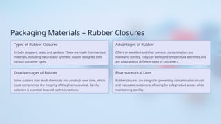 Material Closure The Role of Packaging Materials D.pharm.pptx