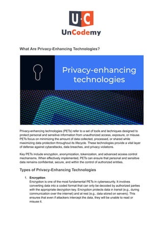 The Role of Privacy-Enhancing Technologies in Cybersecurity.pdf