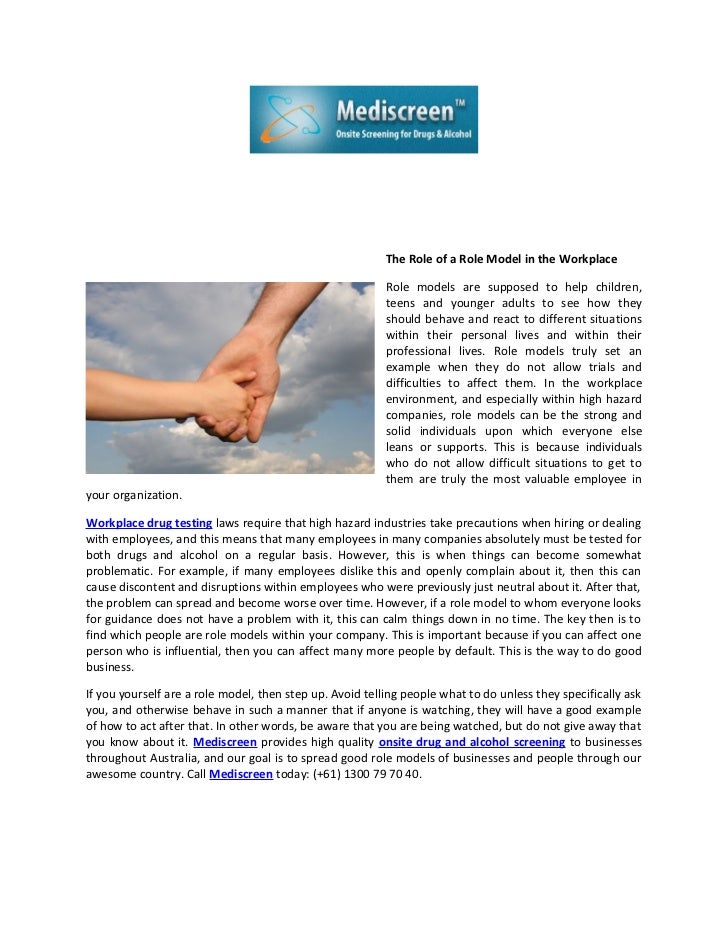 The Role Of Role Model In The Workplace