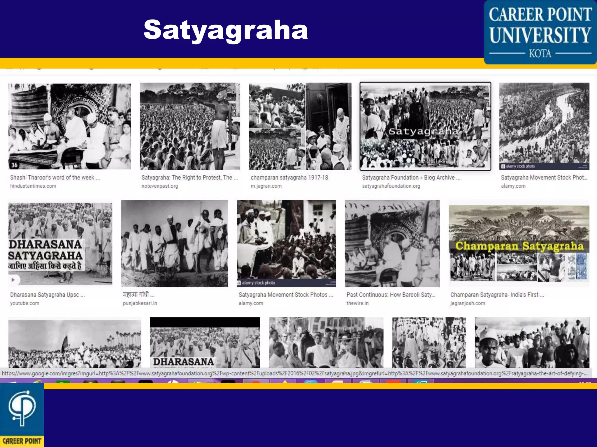 The role of satyagraha in peace setting | PPT