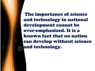 The role of science and technology in development | PPT