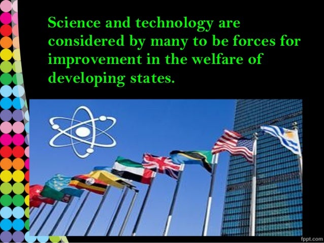 The Role Of Science And Technology In Development