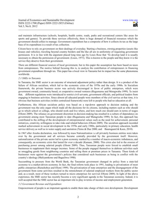 The role of small and micro enterprises (sm es) on government | PDF