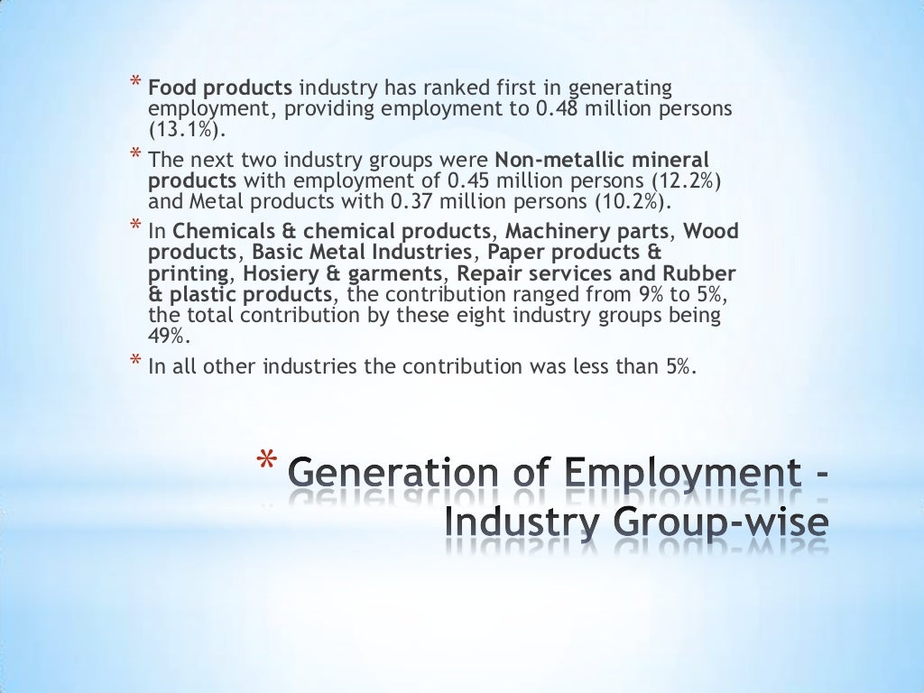 The role of small scale industries in india