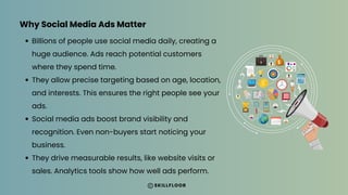 The Role of Social Media Ads in Digital Marketing - Skillfloor | PDF