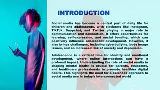The Role of Social Media in Child andAdolescent Mental Health.pptx ...