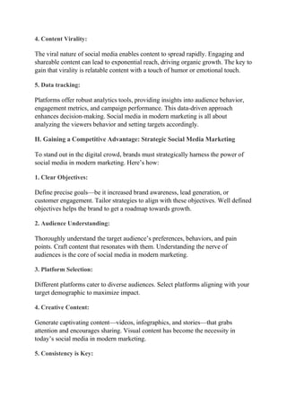 The Role of Social Media in Modern Marketing | The Entrepreneur Review ...
