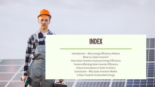 The Role Of Solar Inverters In Energy Efficiency | PDF