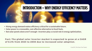 The Role Of Solar Inverters In Energy Efficiency | PDF