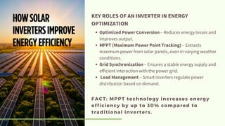 The Role Of Solar Inverters In Energy Efficiency | PDF