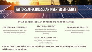 The Role Of Solar Inverters In Energy Efficiency | PDF