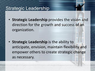 The role of strategic leadership for the church | PDF