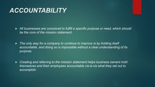 Direction Setting Accountability The role of stratergic direction in organization design | PPTX