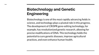 The Role of Technology in Advancing Scientific Discovery | PDF