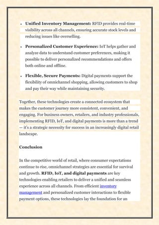 The Role of Technology in Omnichannel Retail.pdf | Internet of Things ...
