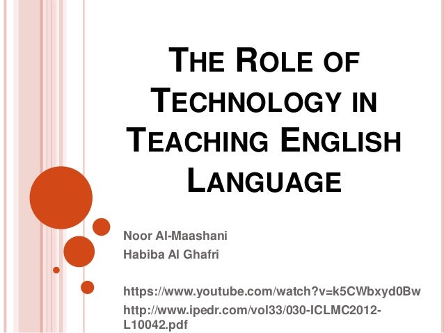 role of english role of english