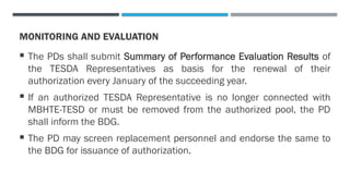 Comprehensive Guide on the Role and Deployment of TESDA Representatives ...