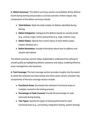 The Role of Test Reporting in Software Testing_ A Comprehensive ...