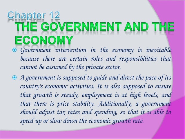 The Role of the Government in the
