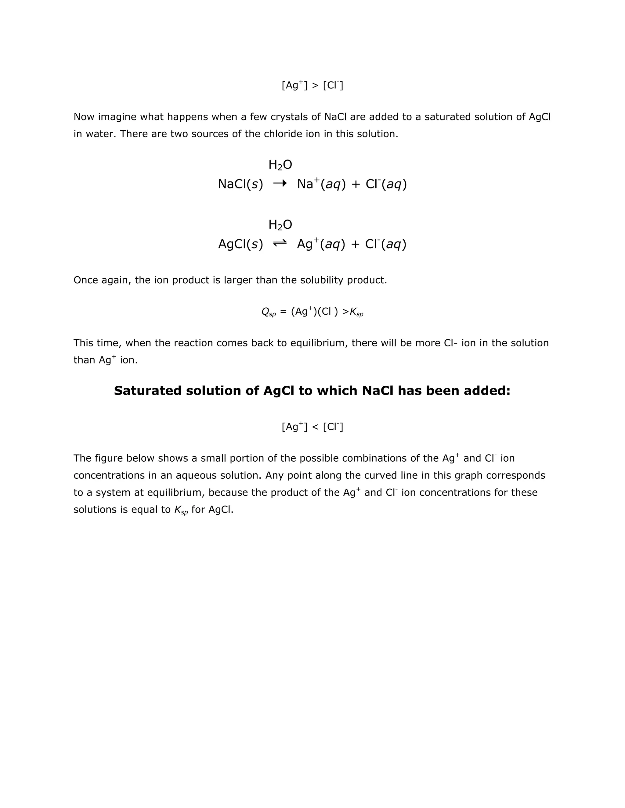 The role of the ion product | DOCX