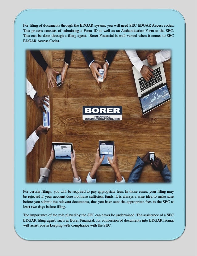 The Role of the SEC and the Importance of a SEC EDGAR Filing Agent that