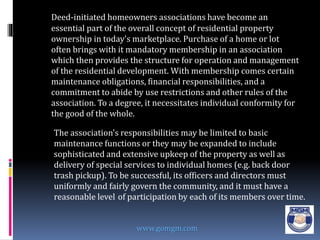 The Role Of Today's Hoa Board Member