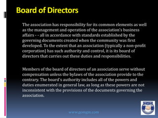 The Role Of Today's Hoa Board Member