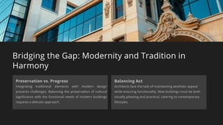 The Role of Traditional Architecture in Modern Design | PDF