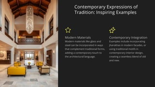 The Role of Traditional Architecture in Modern Design | PDF