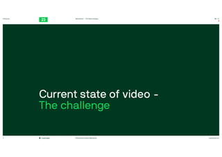 TwentyThree™ – The Video Company
twentythree.net
Copenhagen #TwentyThree #Video #Marketing
00:23
Enterprise
Current state of video - 

The challenge
5
 