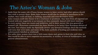 The role of woman During Ancient Latin America | PPTX
