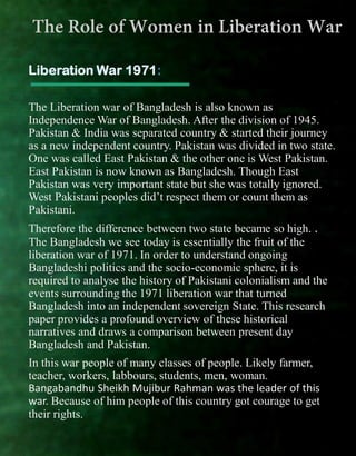 Liberation War of Bangladesh Composition  