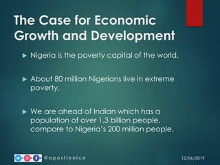 The Role of Youth In the Economy Development of Nigeria | PDF