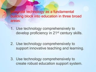 The roles and function of educational technology in the 21st century ...
