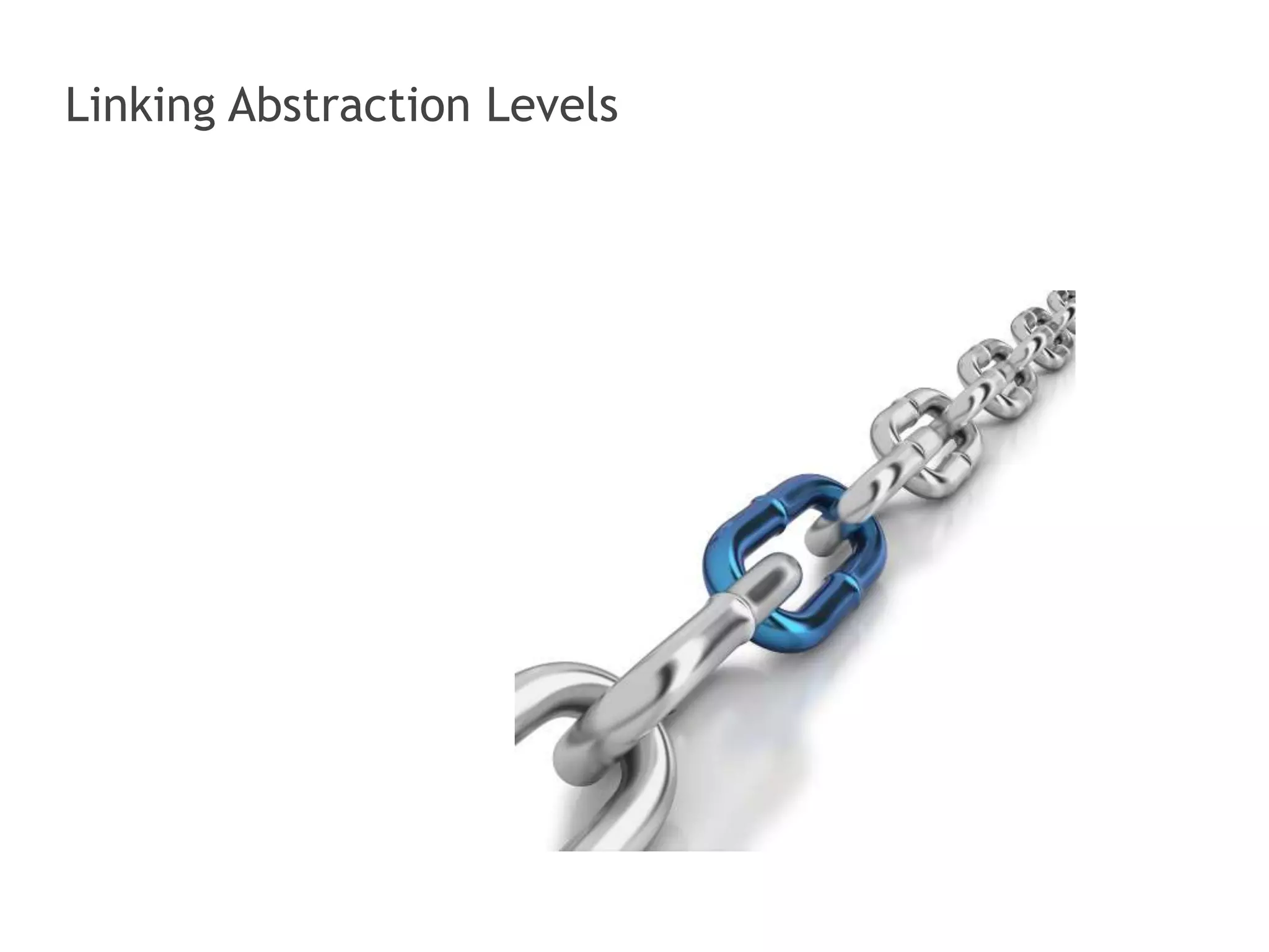 Linking Abstraction Levels 
 