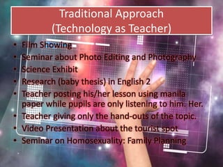 The roles of educational technology in learning | PPTX