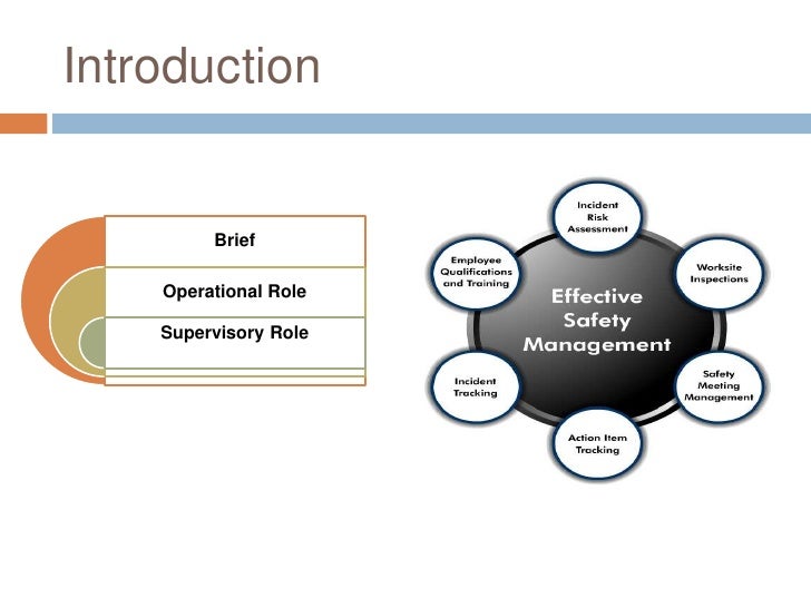 Safety role of management