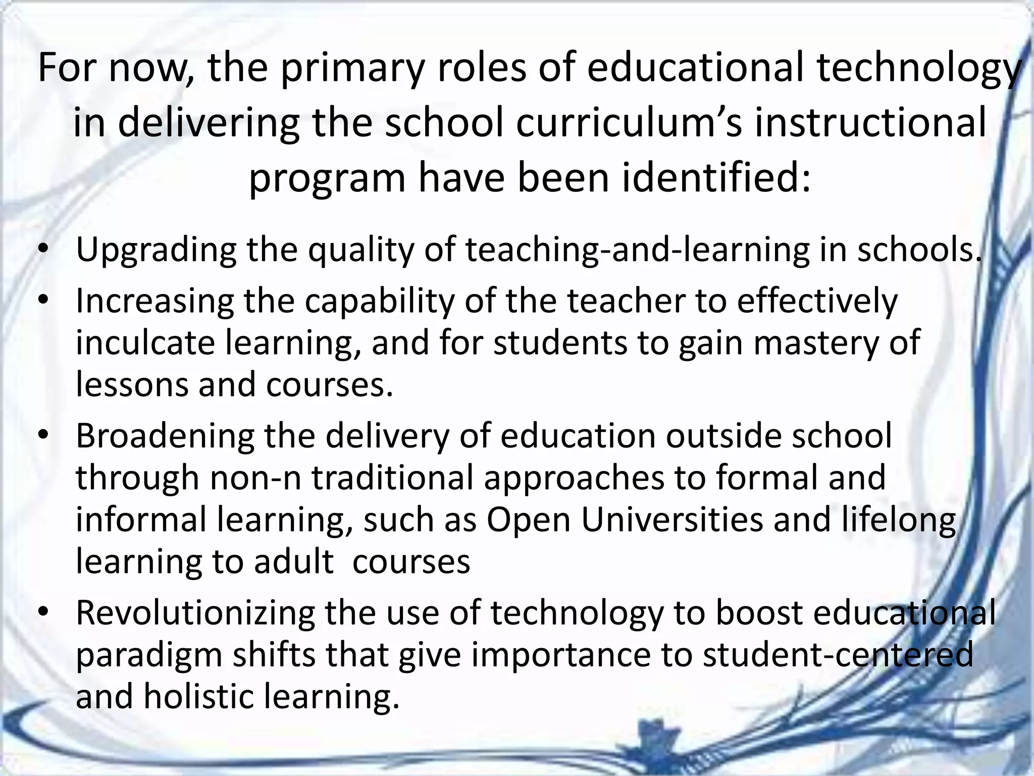 The roles of stakeholders in curriculum implementation | PPTX