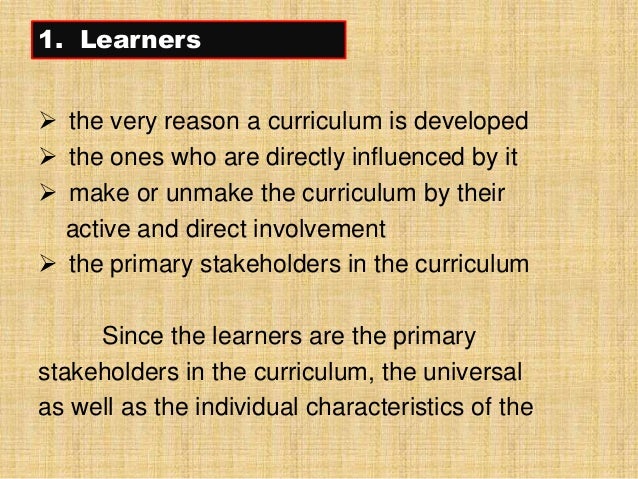 The Roles Of Stakeholders In Curriculum Implementation
