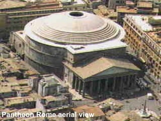 Pantheon Rome aerial view
 