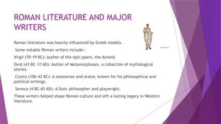 Literature In Rome The ROMAN EMIRE.pptx grade7 their livess | PPTX