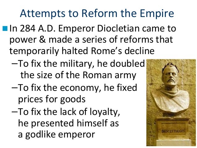 Reforms of diocletian
