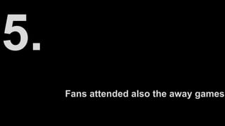 Fans attended also the away games
 