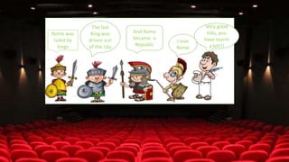 Rome was
ruled by
kings
The last
King was
driven out
of the city
And Rome
became a
Republic
Very good
kids, you
have learnt
a lot!!!
I love
Rome
 