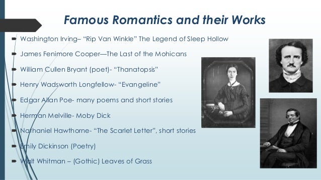 The romanticism period (1800 1860)work